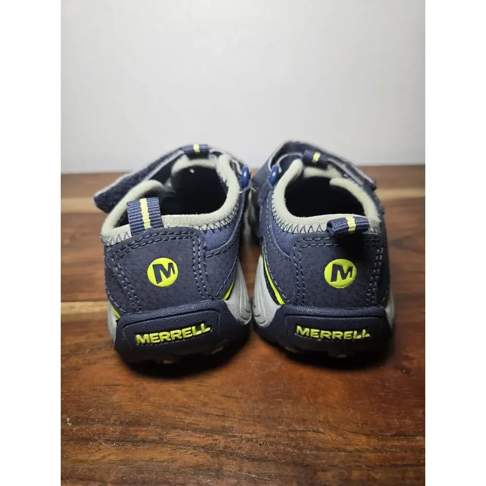 Merrell “Hydro 2 Boys Sport Sandals” Sz 7M Hiking Navy Blue Adjustable Str